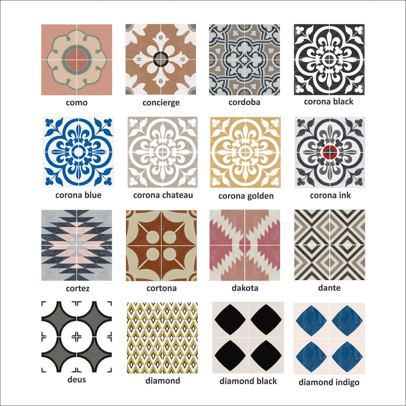 Tile Sticker Sample Bundle (set of 3 stickers)