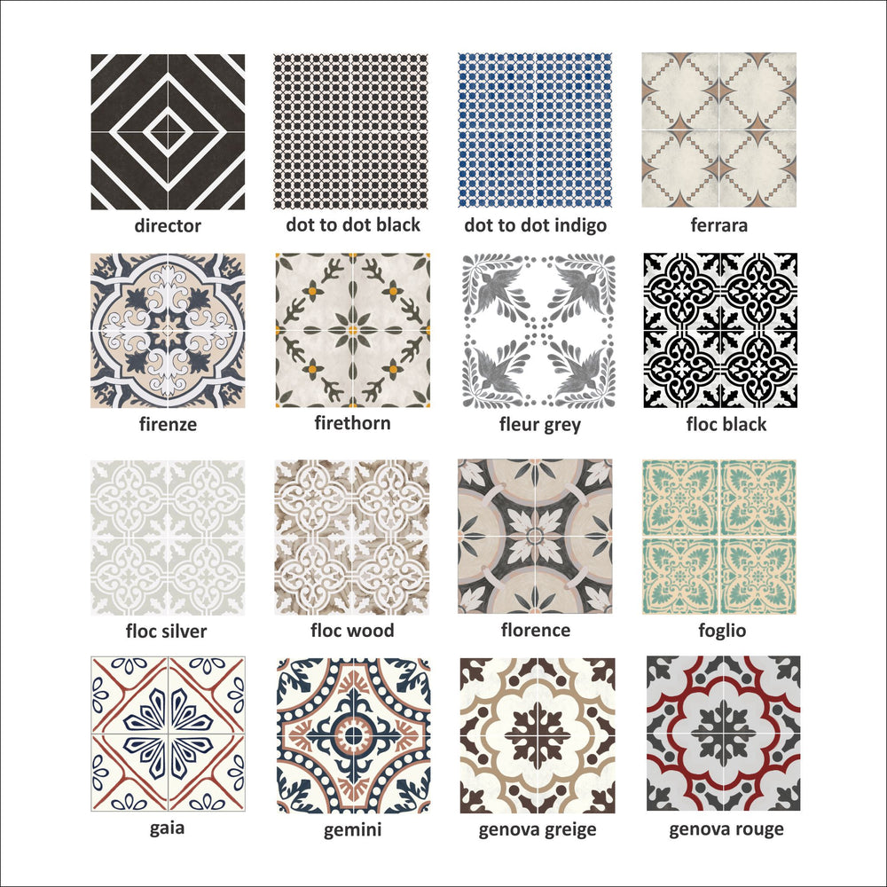 Tile Sticker Sample Bundle (set of 3 stickers)