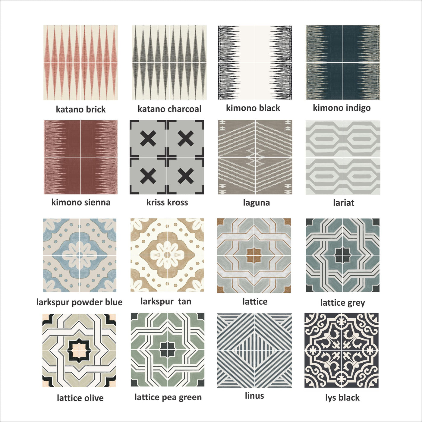 Tile Sticker Sample Bundle (set of 3 stickers)