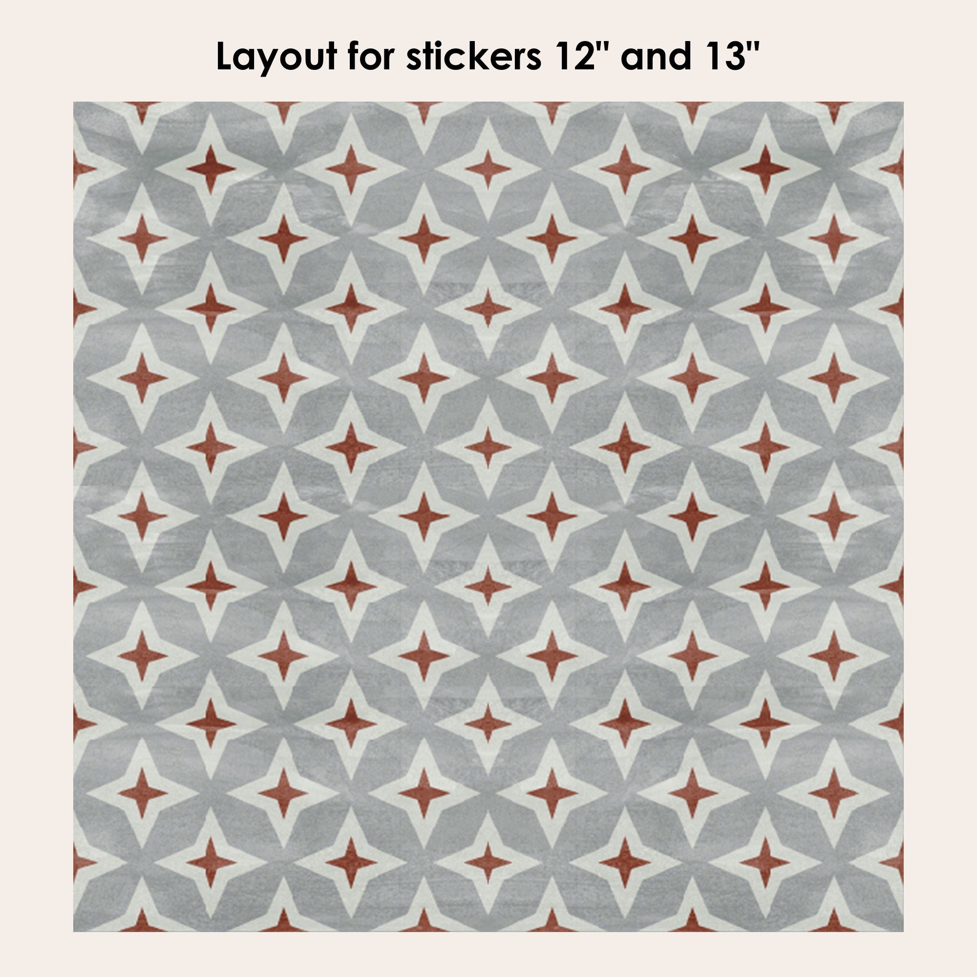 Patchwork Roze Vinyl Tile Sticker