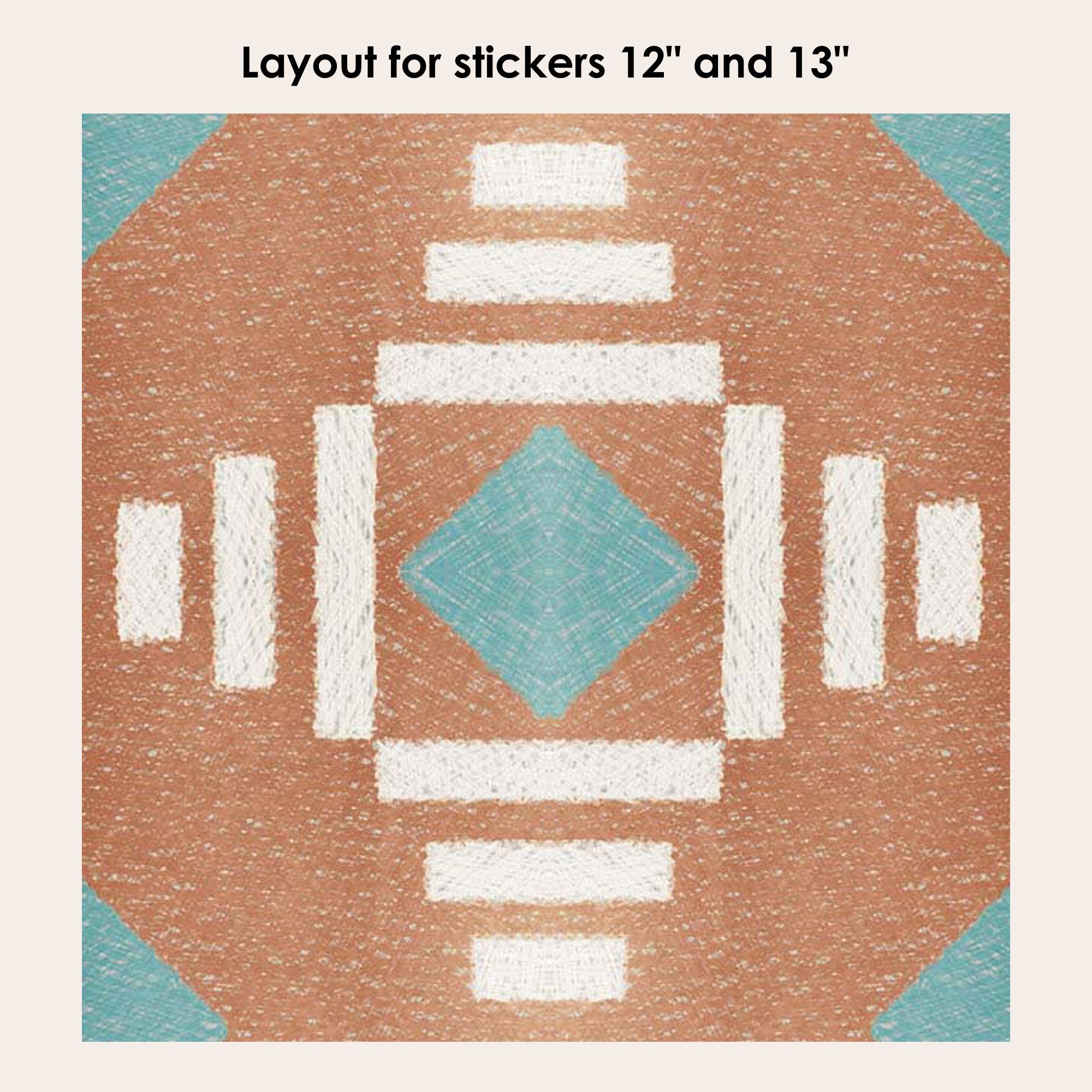 Rivoli Vinyl Tile Sticker