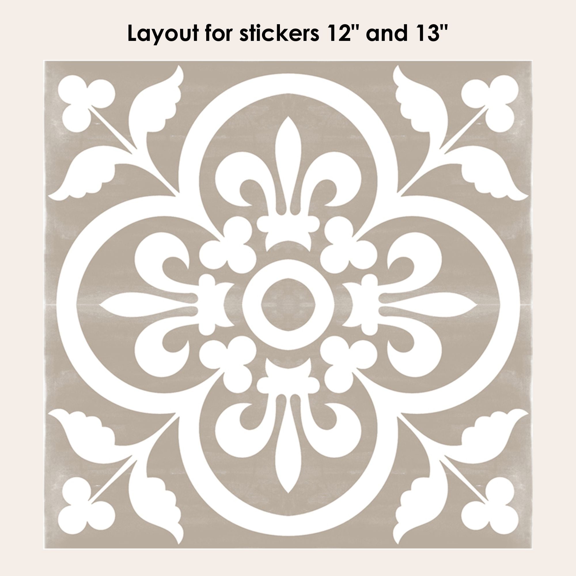 Corona in Chateau Vinyl Tile Sticker