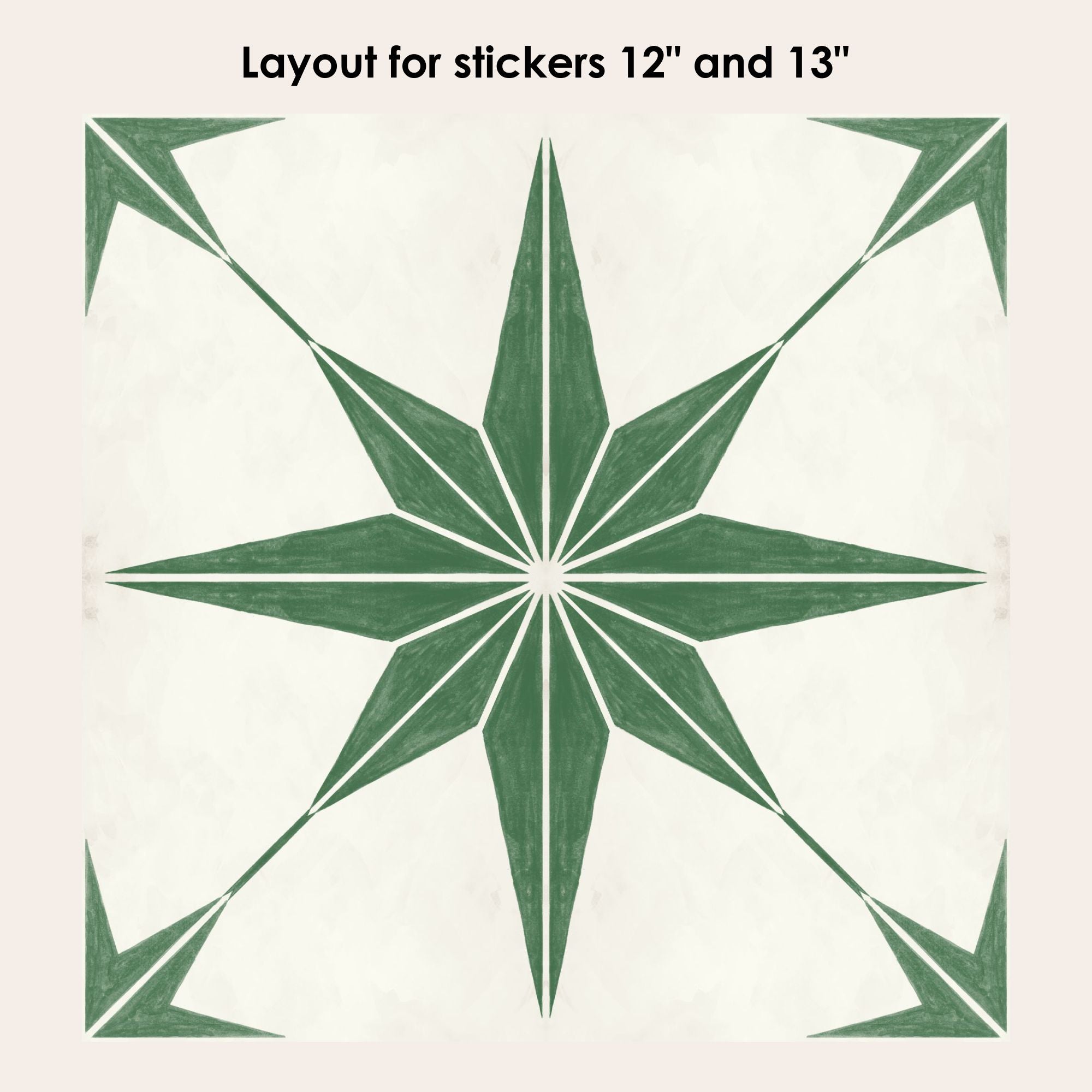Astra Green Vinyl Tile Sticker