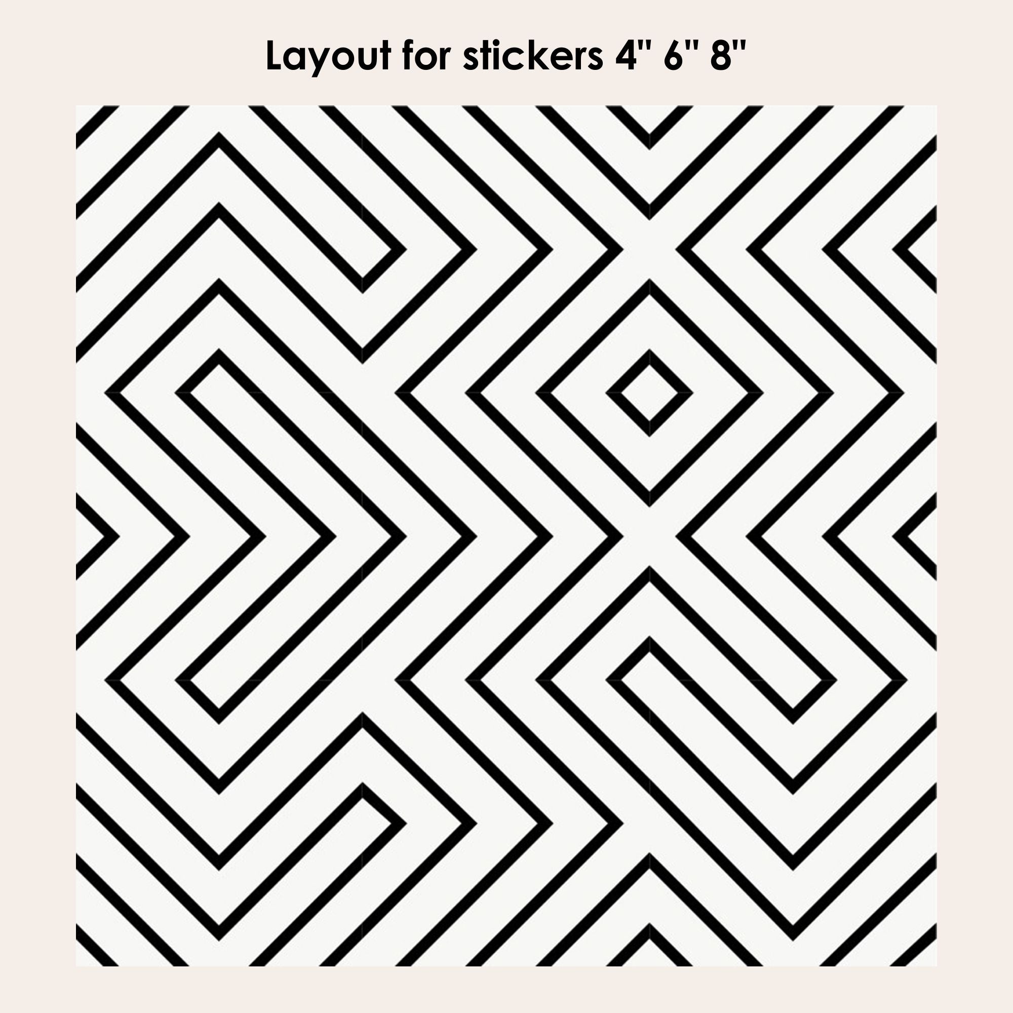 Maze Vinyl Tile Sticker