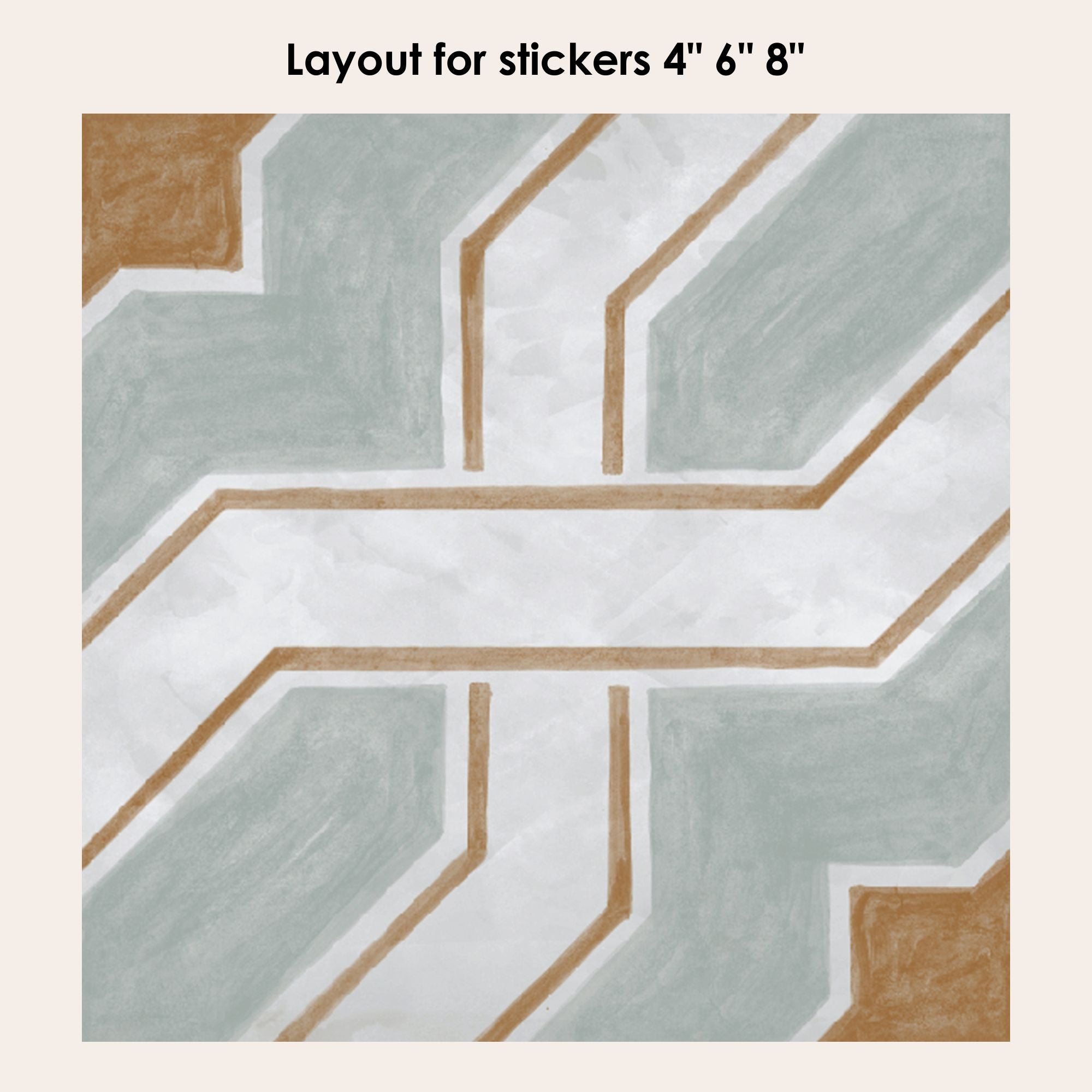 Lattice Vinyl Tile Sticker