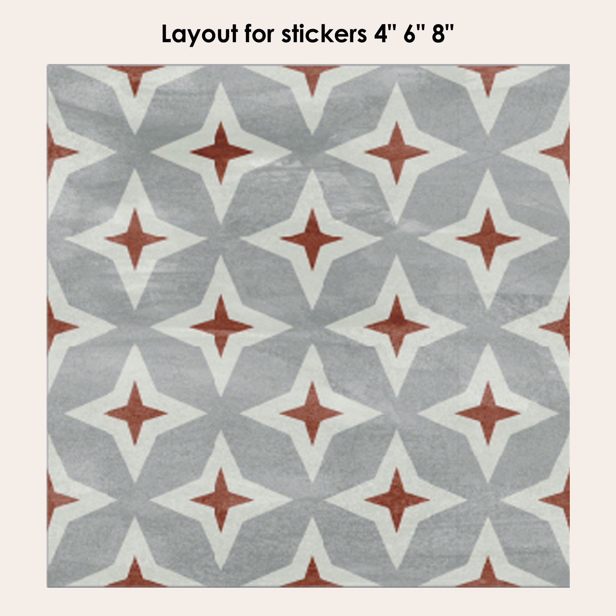 Patchwork Roze Vinyl Tile Sticker