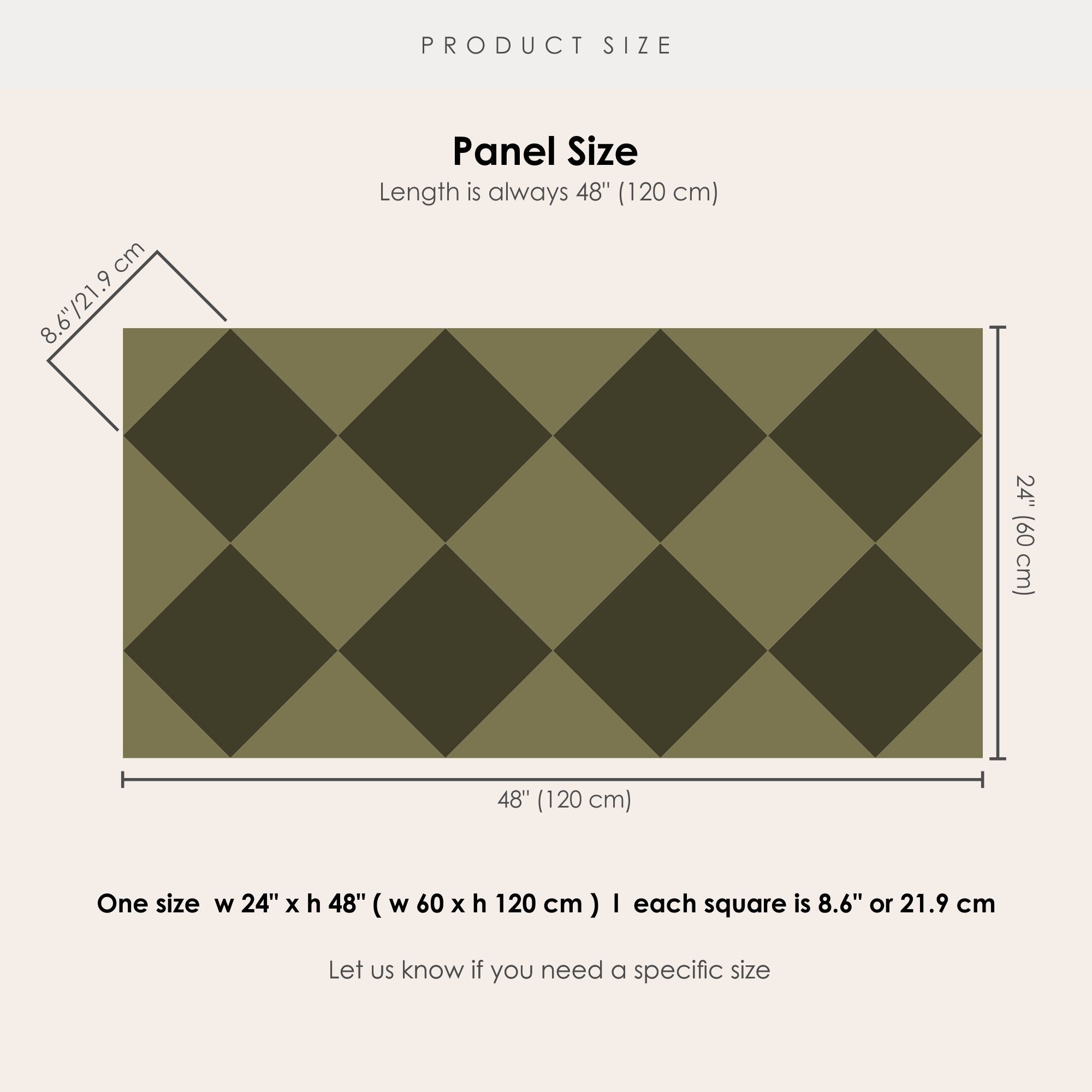 Checkerboard Tile Stickers  in Spruce and Dark Olive