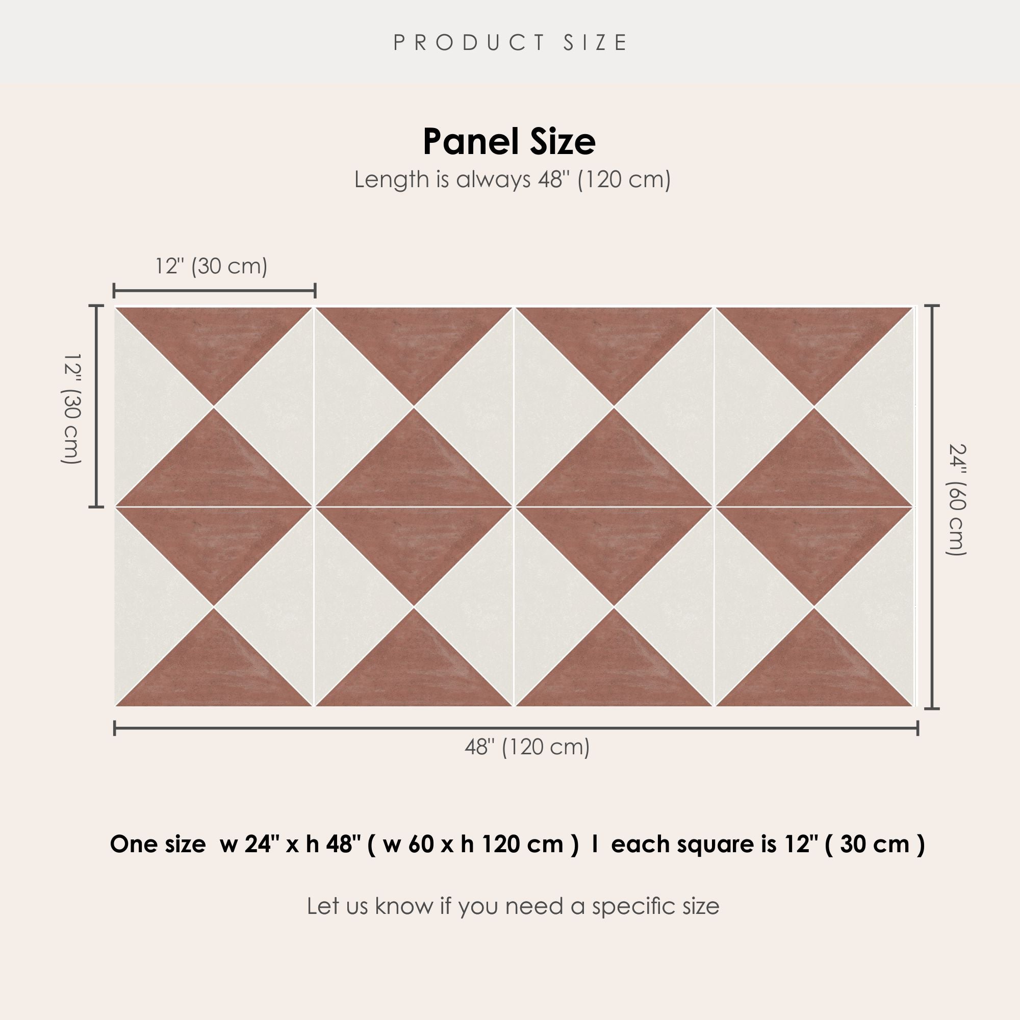 Norway Tile Stickers in Terracotta