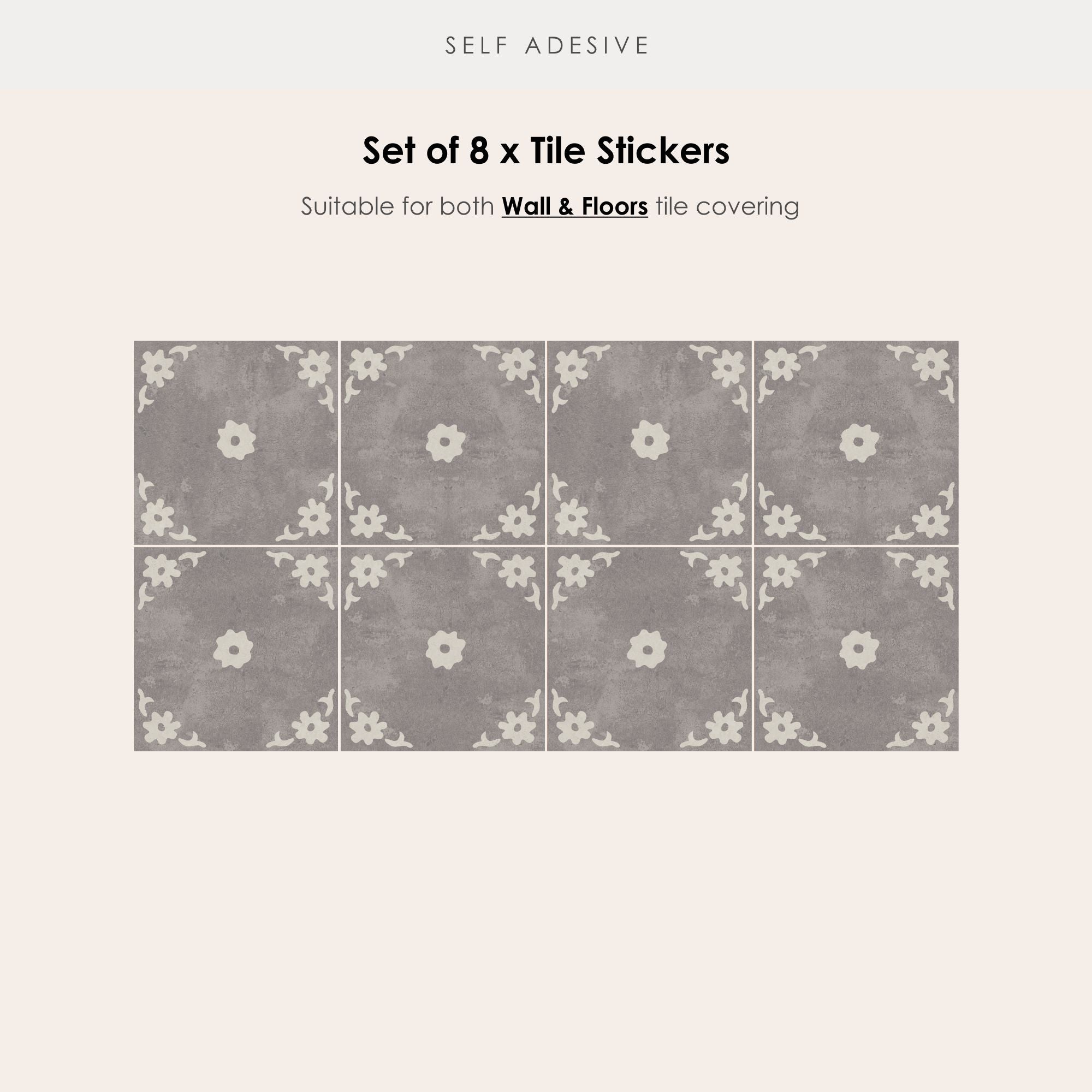 Prairie Slate Vinyl Tile Sticker