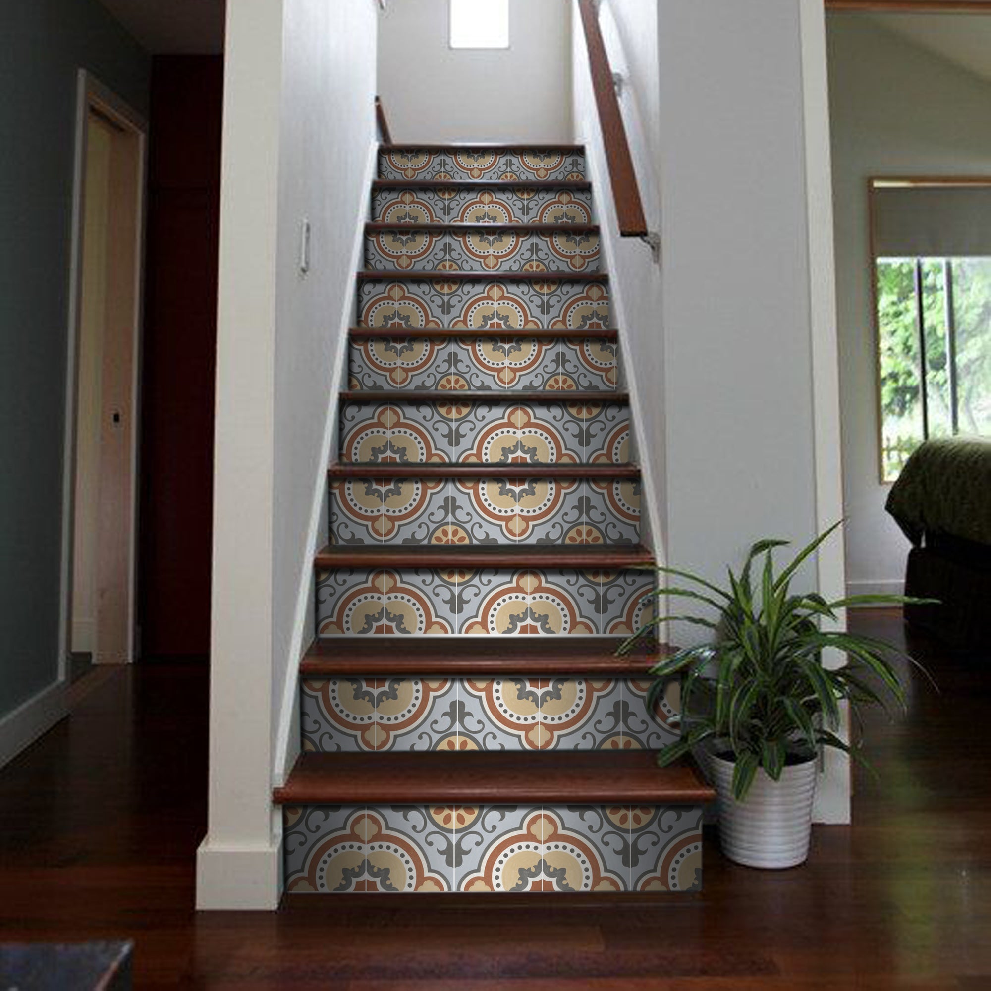 Seville in Grey Stair Riser Stickers