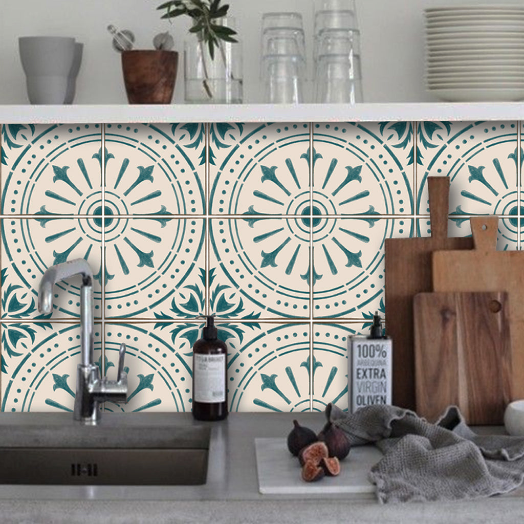 Chiave in Teal Wallpaper