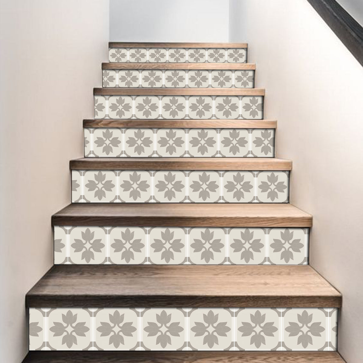 Moscow Tile Peel And Stick Decals - 44-Pack 5.25x5.25 Inch Backsplash Stickers For Kitchen, Bathroom, Stairs