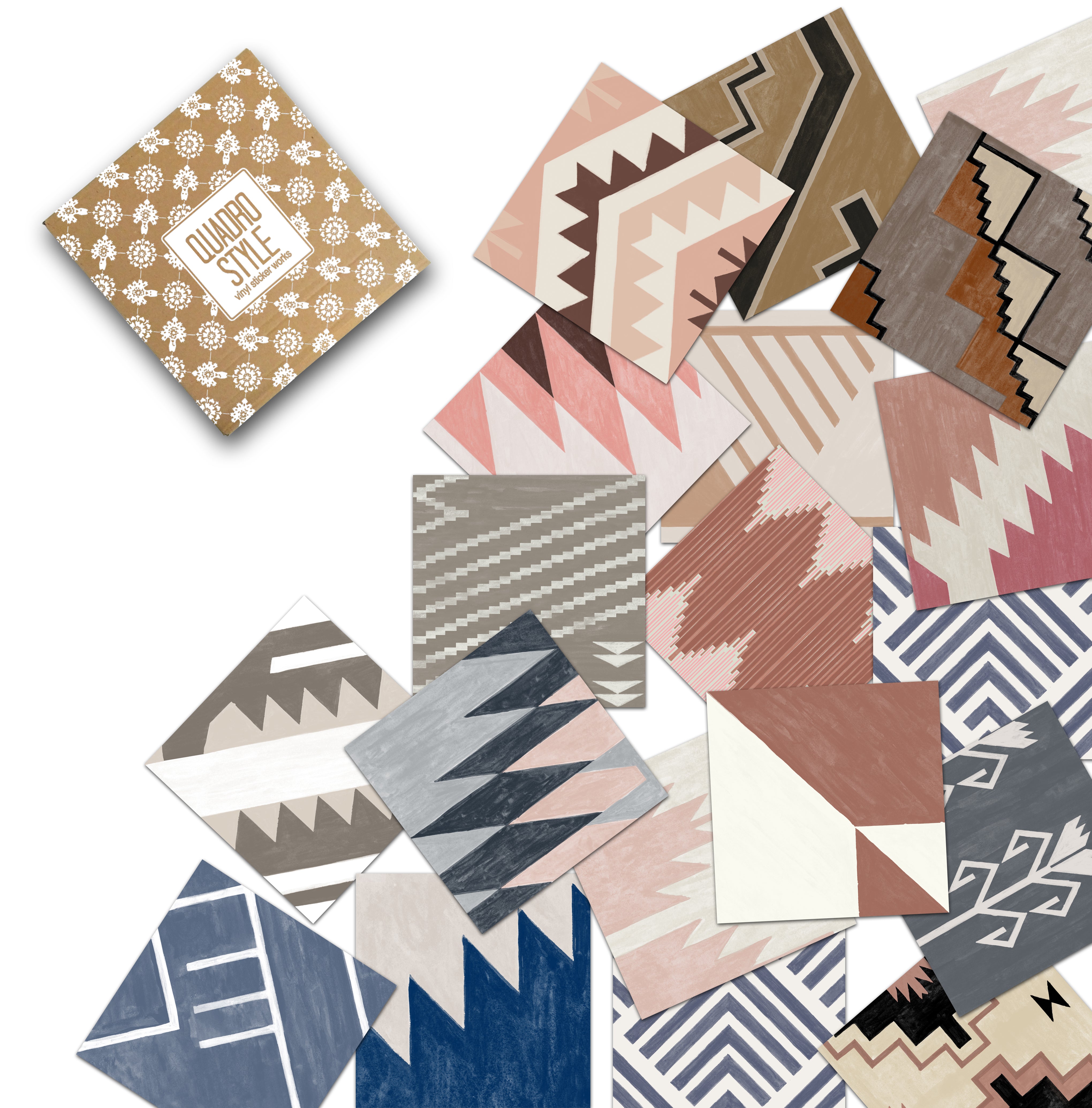 Quadrostyle 18 Desert Loom Collection Tile Sticker Sampler Set inc. Free Shipping